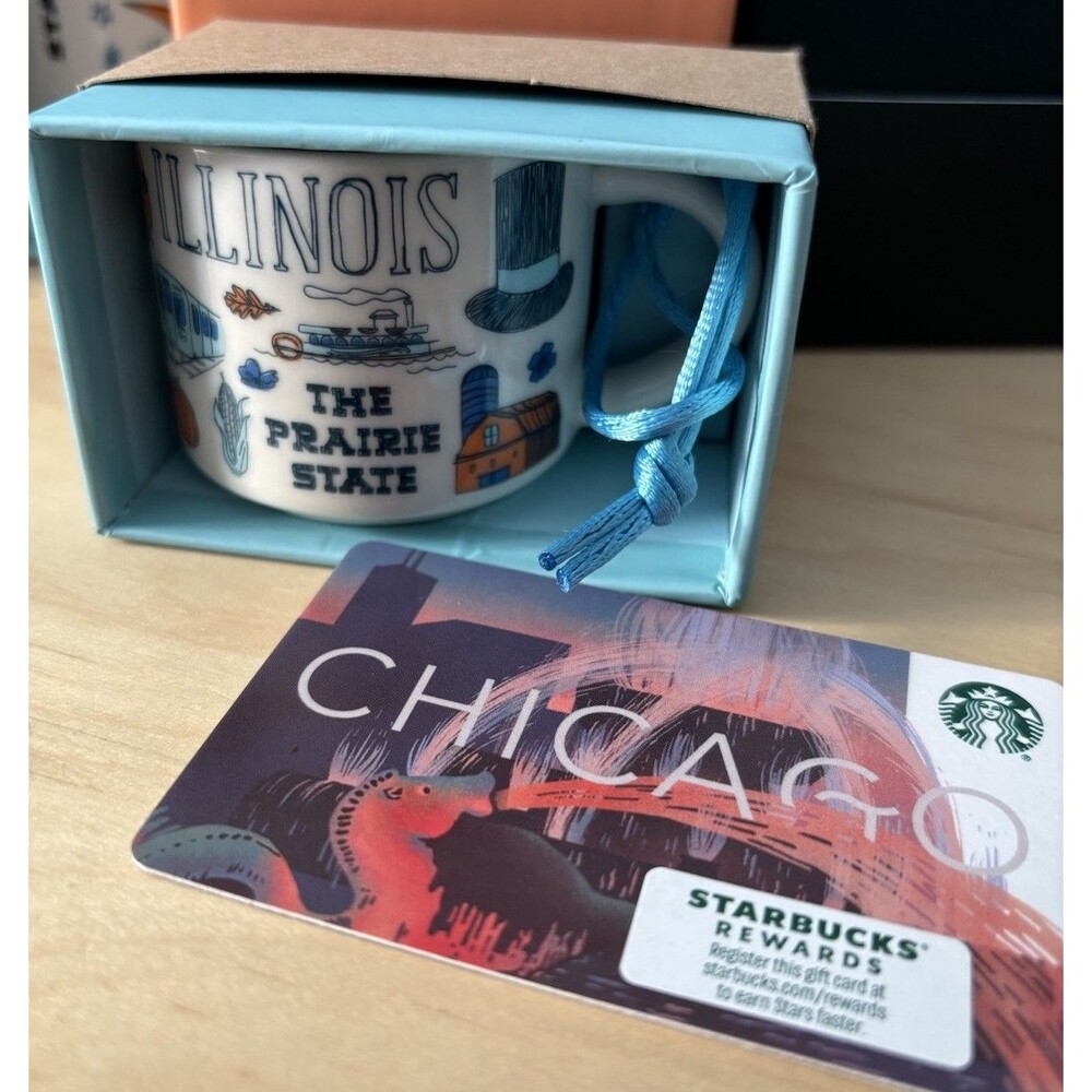 Starbucks Illinois Espresso Coffee Mug Mini Cup Been There Series Collection IL